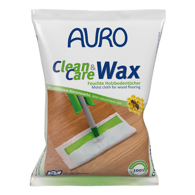 AURO Clean & Care Wax Feuchte Holzbodentücher - Nr. 680 - 1 Pack