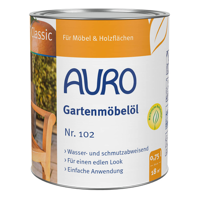 AURO Gartenmöbelöl Classic Nr. 102-85 Bangkirai - 0,75 Liter