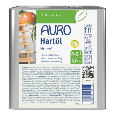 AURO Hartöl - Nr. 126 - 2,5 Liter