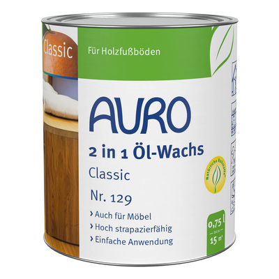AURO 2 in 1 Öl-Wachs Classic - Nr. 129 - 750 ml