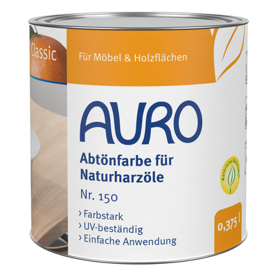 AURO Abtönfarbe für Naturharzöle - Nr. 150-10 Ocker-Gelb - 0,375 Liter
