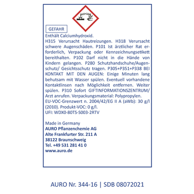 AURO Profi-Kalkfarbe extra fein Nr. 344-16 - 1 Liter
