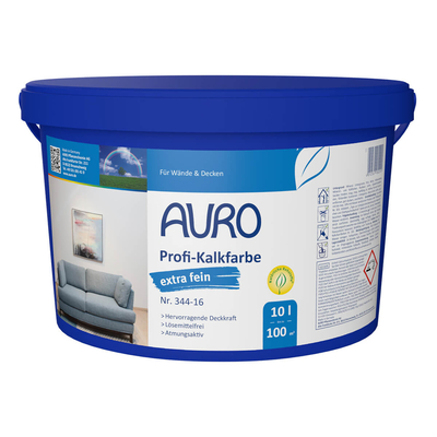 AURO Profi-Kalkfarbe extra fein - Nr. 344-16 - 10 Liter