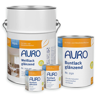 AURO Buntlack und Weißlack, glänzend, Aqua - Nr. 250