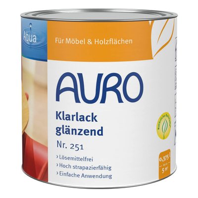 AURO Klarlack, glänzend - Nr. 251 - 0,375 Liter
