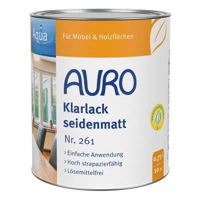 AURO Klarlack, seidenmatt - Nr. 261 - 0,75 Liter