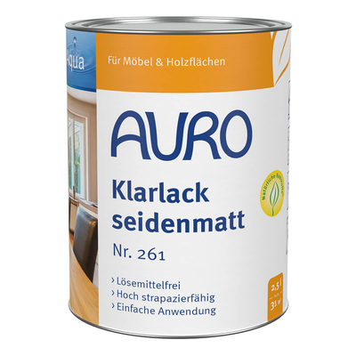 AURO Klarlack seidenmatt Nr. 261 - 2,5 Liter