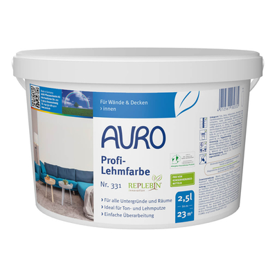 AURO Profi-Lehmfarbe - Nr. 331 - 2,5 Liter