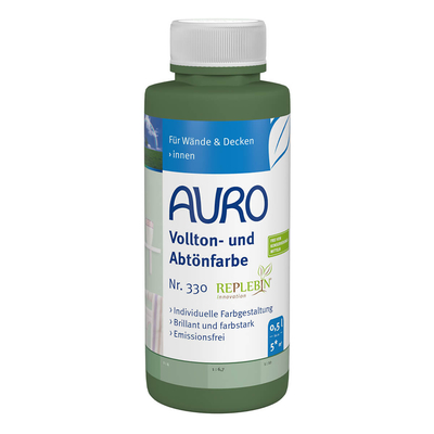 AURO Vollton- und Abtönfarbe, Chromoxid-Grün - Nr. 330-60 - 500 ml