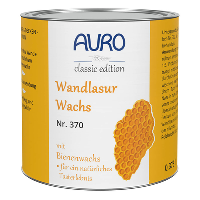 AURO Wandlasur- Wachs, Himmelblau - Nr. 370-50 - 0,375 Liter