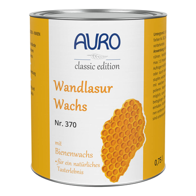 AURO Wandlasur- Wachs, Farblos - Nr. 370-00 - 0,75 Liter