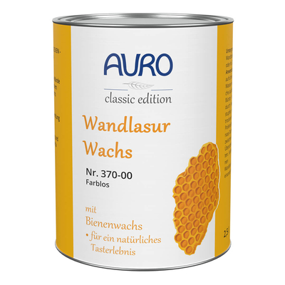 AURO Wandlasur- Wachs, Farblos - Nr. 370-00 - 2,5 Liter