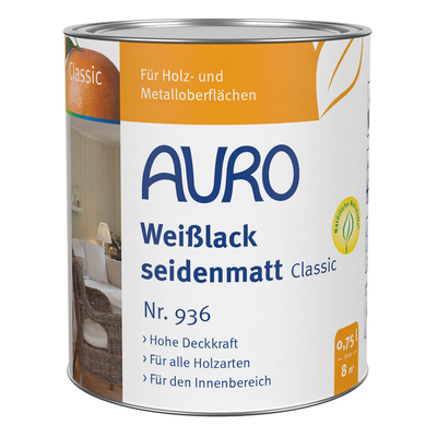 AURO Weißlack, seidenmatt, Classic - Nr. 936 - 750 ml