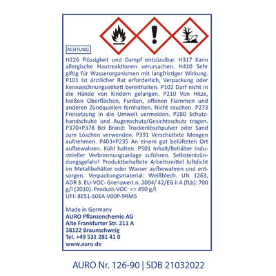 AURO Hartöl-Weiß pigmentiert Nr. 126-90 - 375 ml