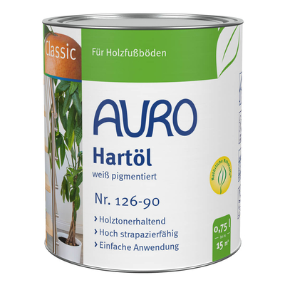 AURO Hartöl-Weiß pigmentiert - Nr. 126-90 - 0,75 Liter