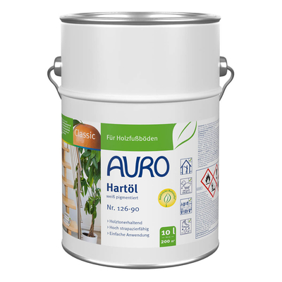 AURO Hartöl-Weiß pigmentiert - Nr. 126-90 - 10 Liter